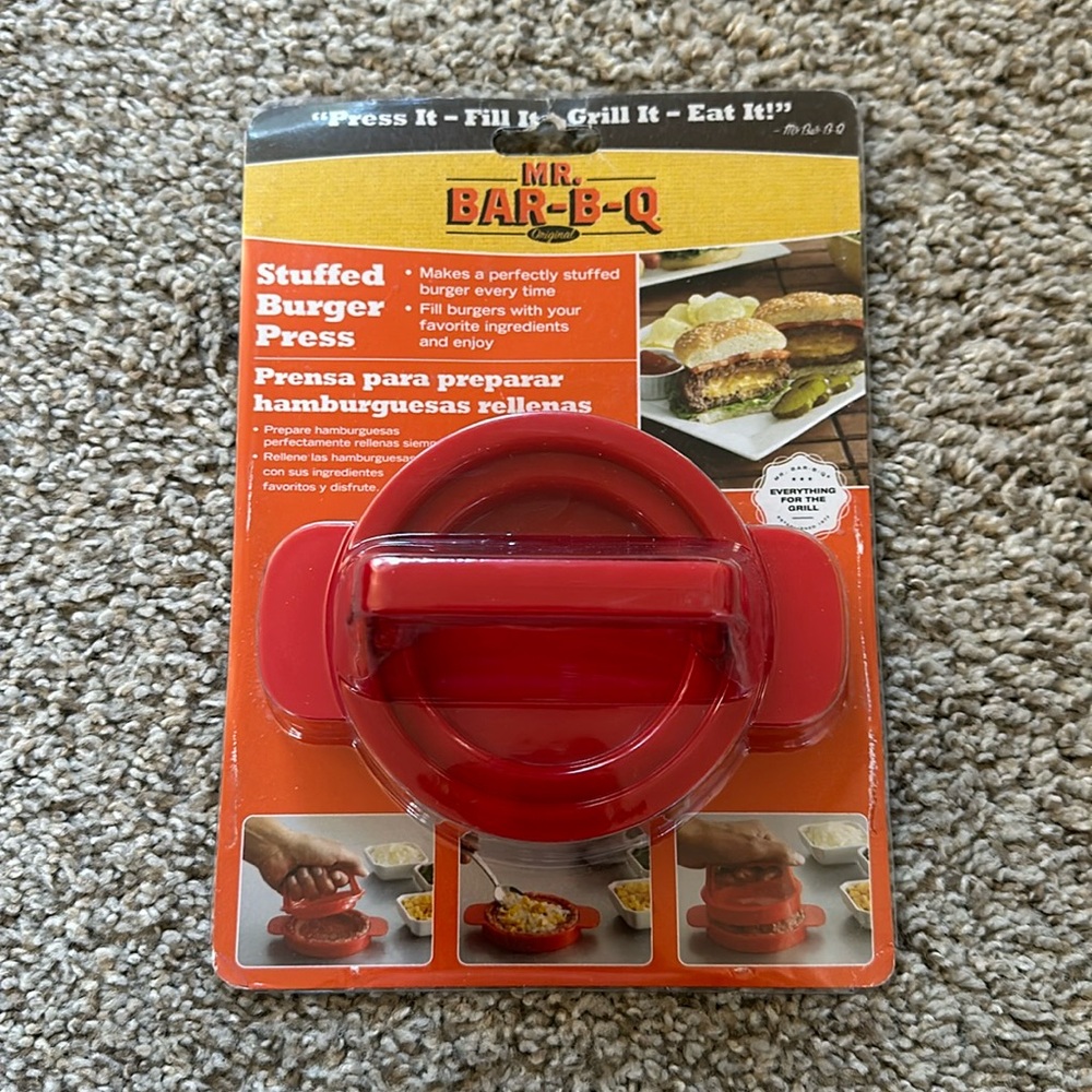 NEW Stuffed Burger Press By Mr Bar-B-Q